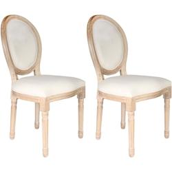 Chaise en bois Eleonor (Lot de 2) The Home Deco Factory - beige 3664944216094_0