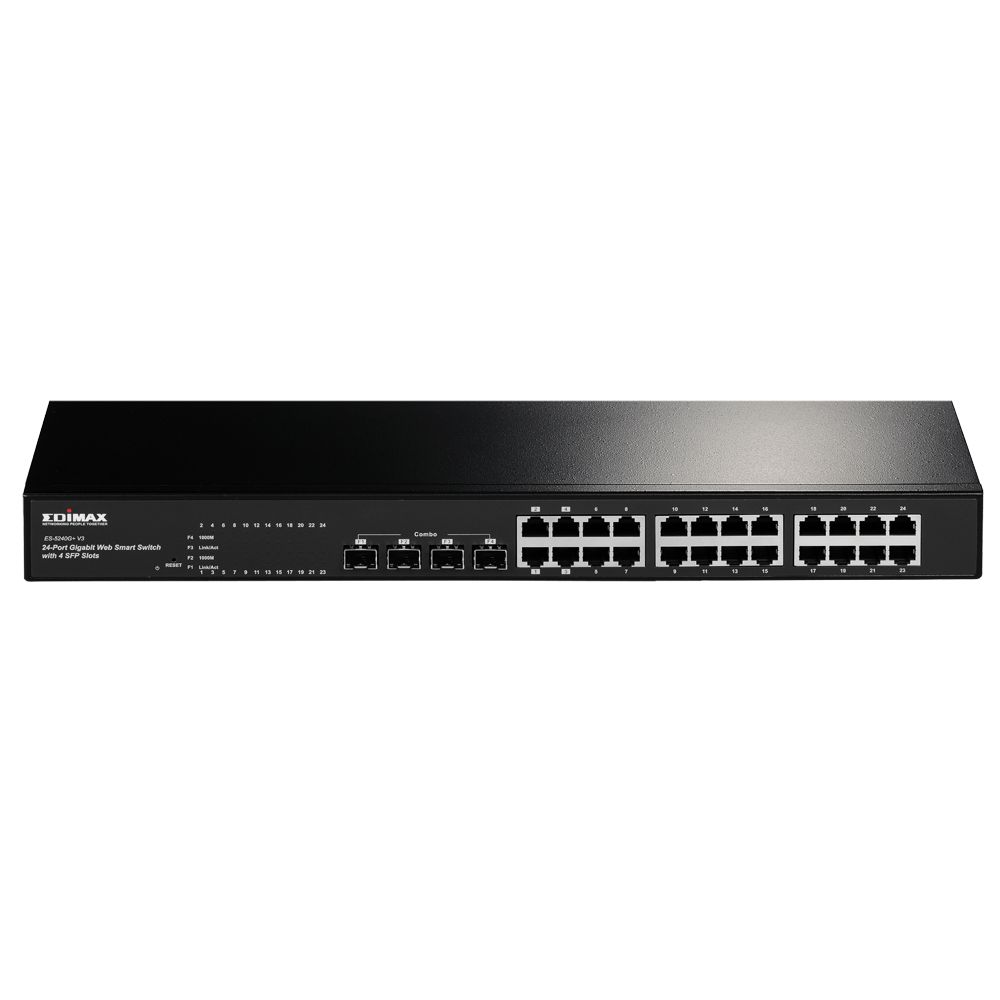 Commutateurs - switch - Emidax ES-5240G+ V3 - 24 ports RJ-45, 4 slots SFP, VLAN, LACP, QoS_0