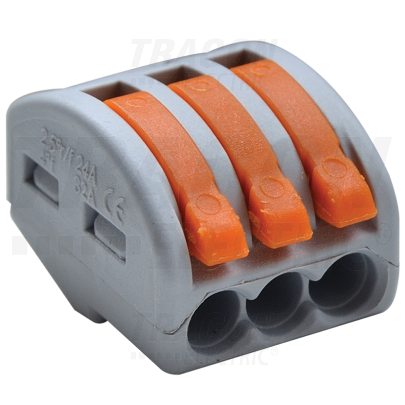 Connecteur sans vis 0,75-4mm² - 32A - 400VAC - 3P_0