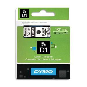 Dymo ruban d1 noir/transparent 12mmx7m s0720500_0