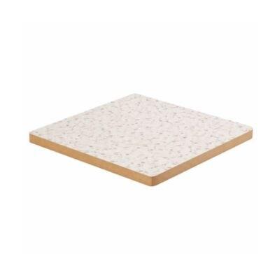 Emh Plateau de table professionnel terrazzo 70x70 cm – bois mélaminé avec chant décor bois - multicolore PLATMEL70X70TERRAZ_0