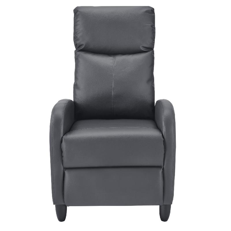 FAUTEUIL RELAXANT AVEC DOSSIER INCLINABLE ET REPOSE-PIEDS HOUSSE GRIS 102 CM 03_0005210_0