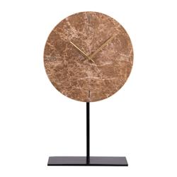 Horloge sur pied   brun 25 cm -  Marron Rond Marbre Table Passion - marron 3106239541073_0