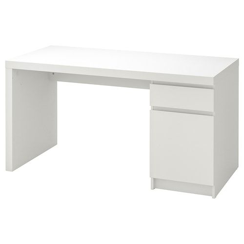 Malm - bureau droit - meubles ikea france s.A.S - dimensions 140x65 cm_0