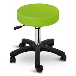 Physa - Physa Tabouret De Bureau À roulettes Travail Aversa Green (Vérin Gaz, Hauteur 45-58 cm, Max 150 Kg, Revêtement PVC, Vert) - vert 4250928683410_0