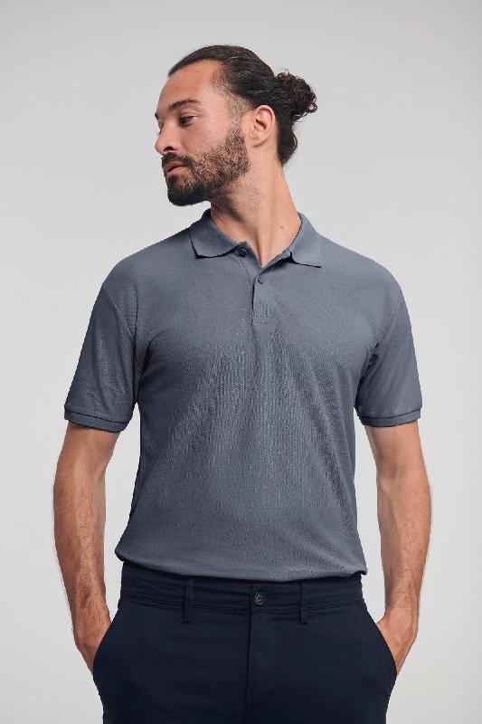 Polo homme Authentic Eco - Réf: RU570M - 65% polyester et 35% coton - Lavable à 60°C - Marque Russell_0