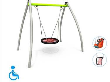 Balançoire Pour Enfant – En Nylon Peluche Doux – Simple à Utiliser Et à Nettoyer – Grande Capacité De Charge