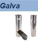 Récupérateur d'eau à clapet galvanisé - 01RECUPGAL001 - diamètre 75 - U.V. PC_0