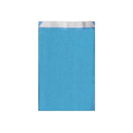 SACHET PLAT UNI 12+5X18 CM BLEU TURQUOISE (VENDU PAR 250)