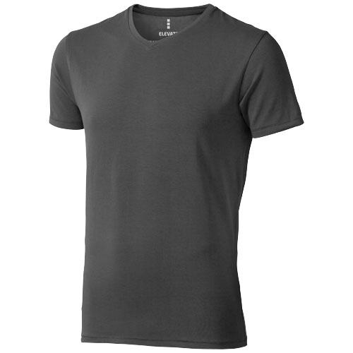 T-shirt bio manches courtes pour homme Kawartha - col V - 95% coton biologique et 5% élasthanne - 200 g/m²_0