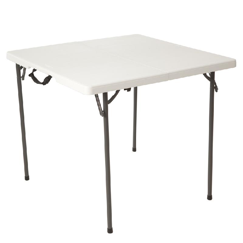 Table pliable en 2 (valise) carrée 86cm / 4 personnes_0