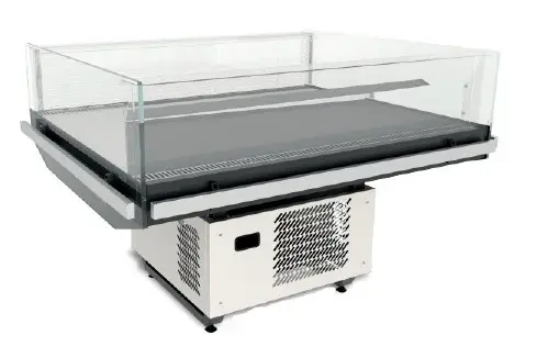 Bac réfrigéré libre-service compact et facilement déplaçable pour l'exposition des produits frais promotionnels- FIGUIER_0