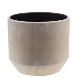 Cache-pot Pépite 26 cm Or -  Rond Terre Cuite Lou De Castellane 29x29 cm - doré faïence 3520071902135_0