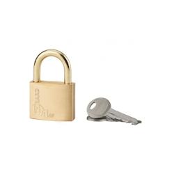 Cadenas à clé Type 1, laiton, extérieur, anse laiton, 40mm, 2 clés - THIRARD - doré 3150260800418_0