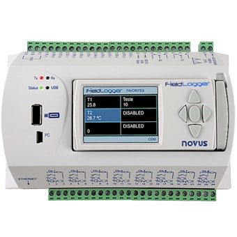 Centrale d'acquisition universelle Modbus USB FieldLogger - Mesure et enregistrement de signaux avec 8 entrées analogiques, écran graphique et interface Ethernet_0