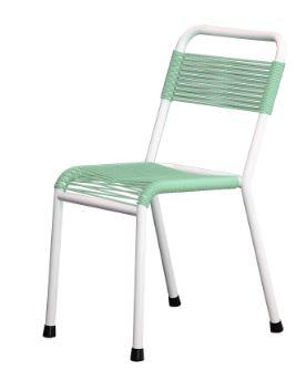 Chaise d'extérieur empilable - Scoob - légère et compacte - hauteur 78cm - assise 43cm_0
