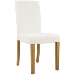 CLP Chaise de salle à manger Ina velours côtelé Crème/Antique clair - beige textile 326059_0