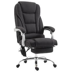CLP Fauteuil de bureau Pacific avec fonction massage tissu Noir - noir textile 192451701_0