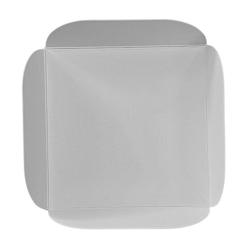 CROKUS Carrés rainés blancs 11 x 11 cm (250 unités) - blanc en carton C123534_0