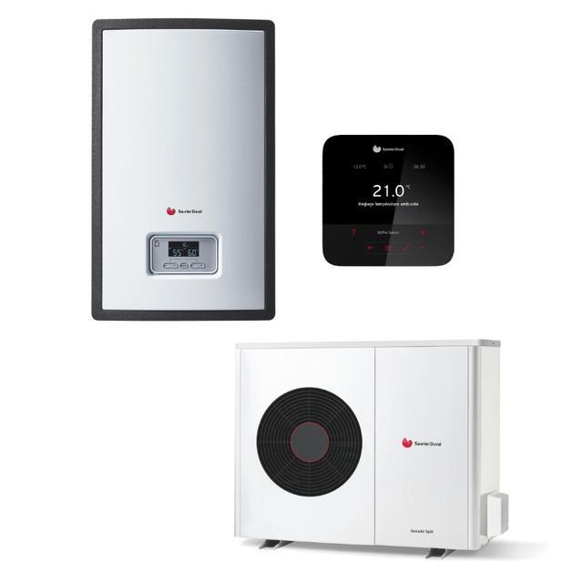 Ensemble Pompe à chaleur Air / Eau Genia Air 7 kW Monophasé chauffage seul + régulation MiPro Sense radio - Saunier Duval - SAUAIR7CSM_0