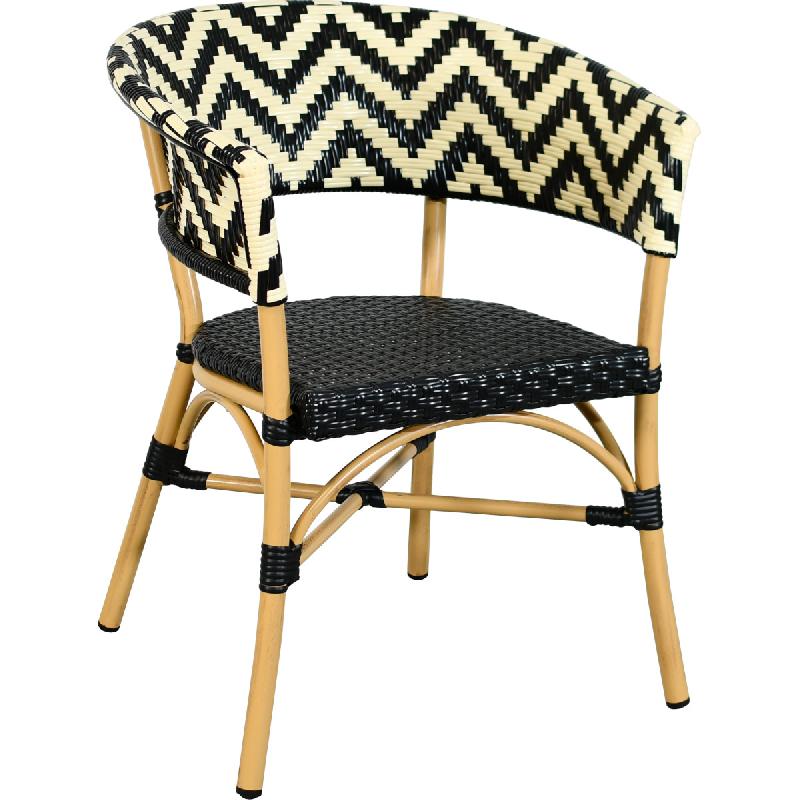 Fauteuil de restaurant BIOZAT - aluminium rotin - tressage nylon - 04060056BAMBLABE_0