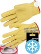 Gant de maîtrise tout fleur bovin jaune - Fourré acrylique - Protection thermique et confort_0
