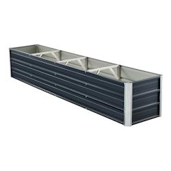 Helloshop26 - Jardinière à 3 barres de séparation 240 x 47 x 40 cm anthracite 03_0007185 - 3001865882722_0