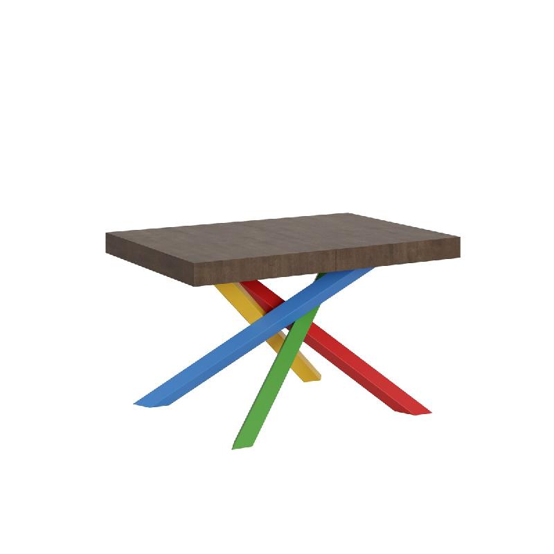 Itamoby Table Extensible 120/380X90 Cm Volantis Pieds Noyer Multicolore 4/B - marron 8050598907603_0