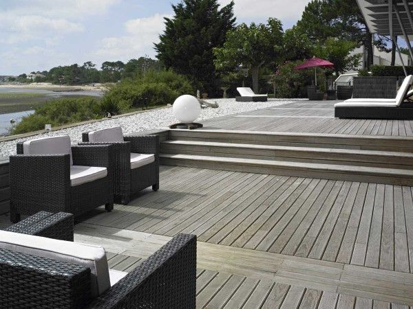 Lames de terrasses FP Bois - Pin Maritime traité Classe 4 - Largeur 165mm_0