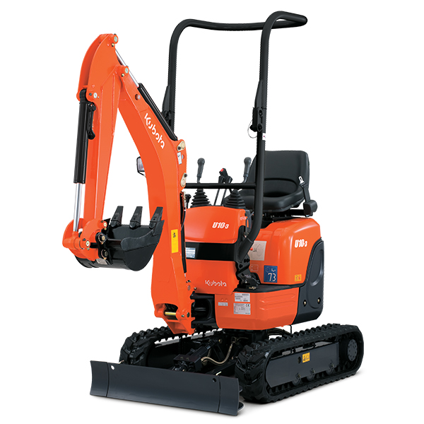 Mini-pelle 1,1t - Kubota Europe SAS U10-3 - ultra-compacte avec protection améliorée et rayon de rotation court_0