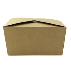 Packnwood FHC - 200Pcs - Boite repas carton kraft 2 compartiments - 214x160x47mm, 1 090ml - marron en carton 210B2C22K_0