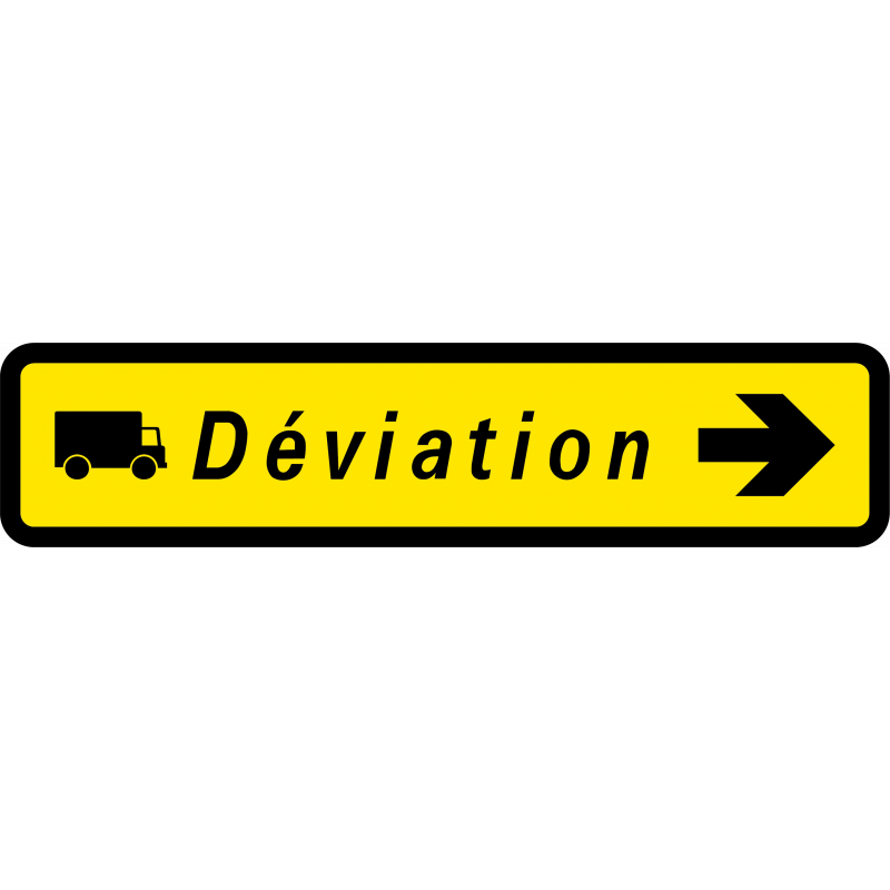 Panneau de voirie temporaire présignalisation KD43b - Conforme au code de la route - Fabriqué en France_0