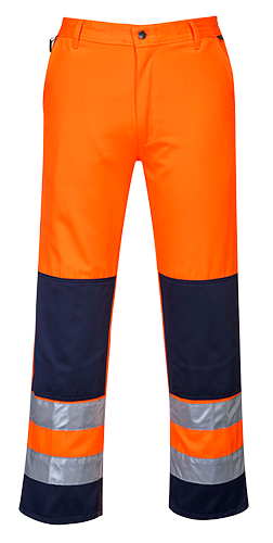 Pantalon haute-visibilité Séville orange marine TX71, XXL - bandes réfléchissantes - conforme norme RIS 3279-TOM_0