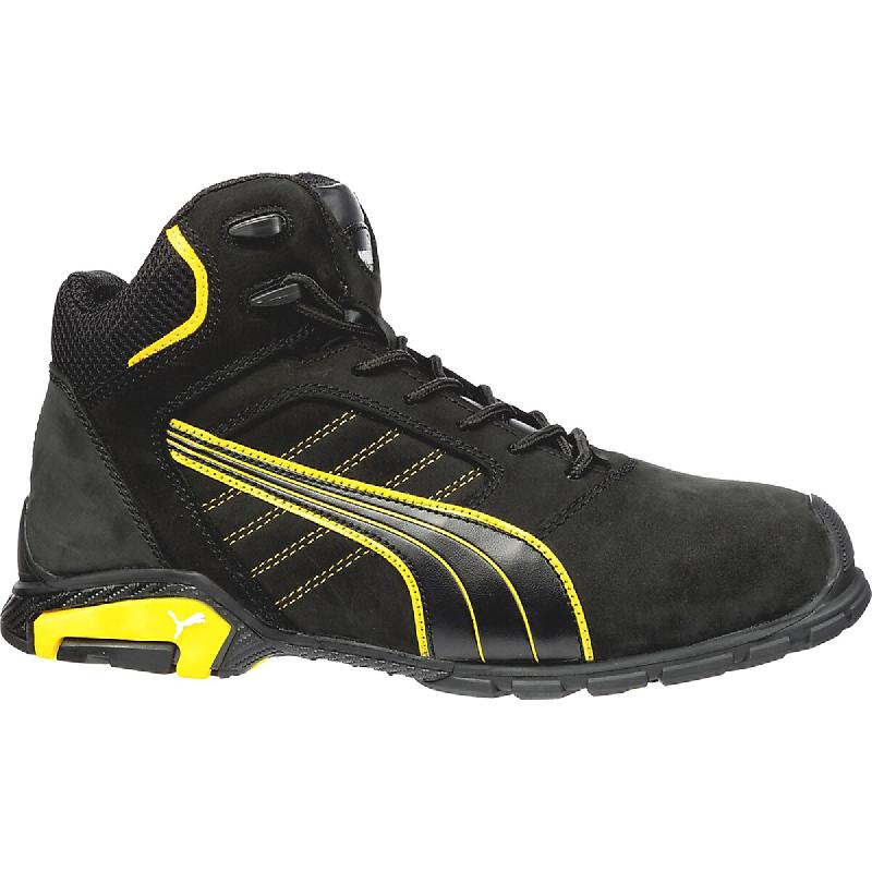 PUMA SAFETY Chaussures de sécurité hautes Amsterdam MID S3 SRC -  noir/jaune 43 - 43 multicolore multi-matériau 4051428040198_0