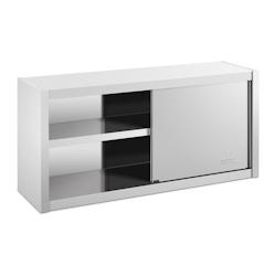 Armoire murale en inox Royal Catering - placard de rangement professionnel 120x45 cm - 600 kg de charge maximale_0