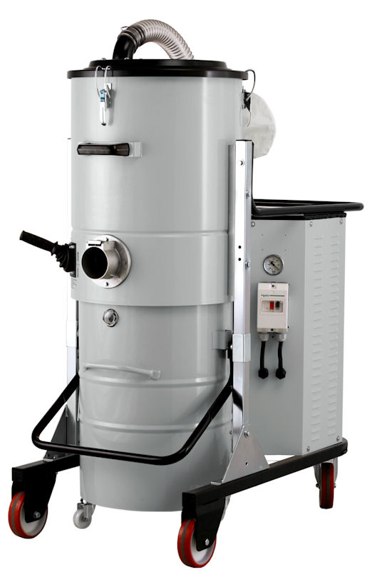 Aspirateurs industriels ATEX Master - Cuve 100L - Turbine 2,2 à 5,5 kW - Filtre étoile polyester - Décolmatage manuel ou air comprimé_0