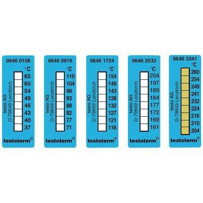 BANDELETTE DE MESURE DE TEMPÉRATURE TESTO TESTOTERM 71 À 110 °C 10 PC(S)