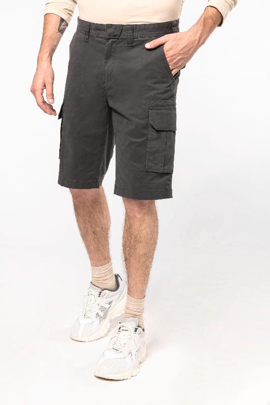 Bermuda multipoches homme - Réf: K754 - Kariban - 98% coton, 2% élasthanne_0