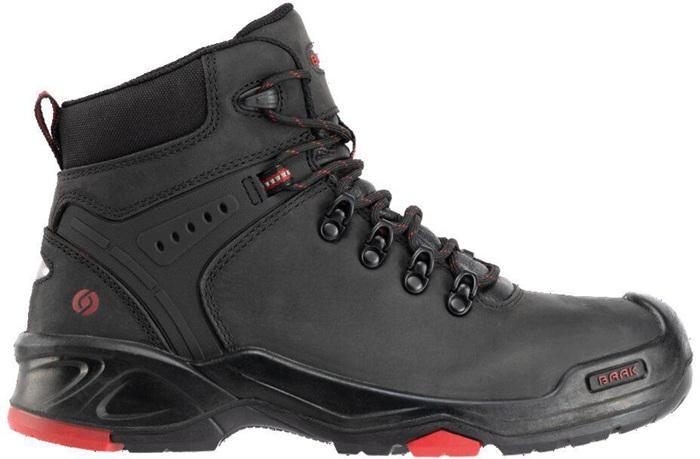 Botte de sécurité Brooklyn taille 41 noir/rouge S3 SRC HRO EN ISO 20345 cuir bovin BAAK_0
