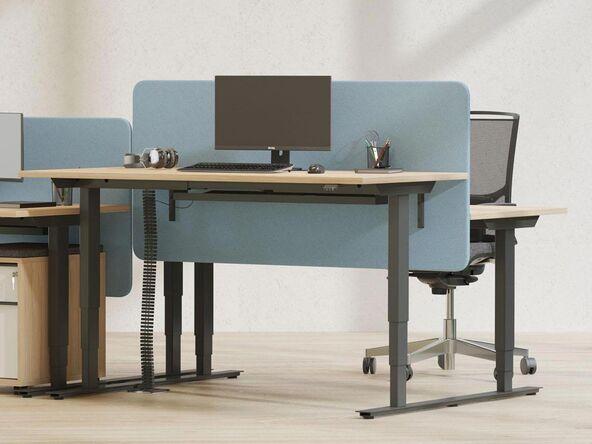 Bureau bench 2 personnes avec réglage en hauteur électrique_0