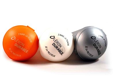 Cendrier de plage conique - Fabrication française - Recyclable - Contenance 15 mégots - Personnalisable avec logos_0