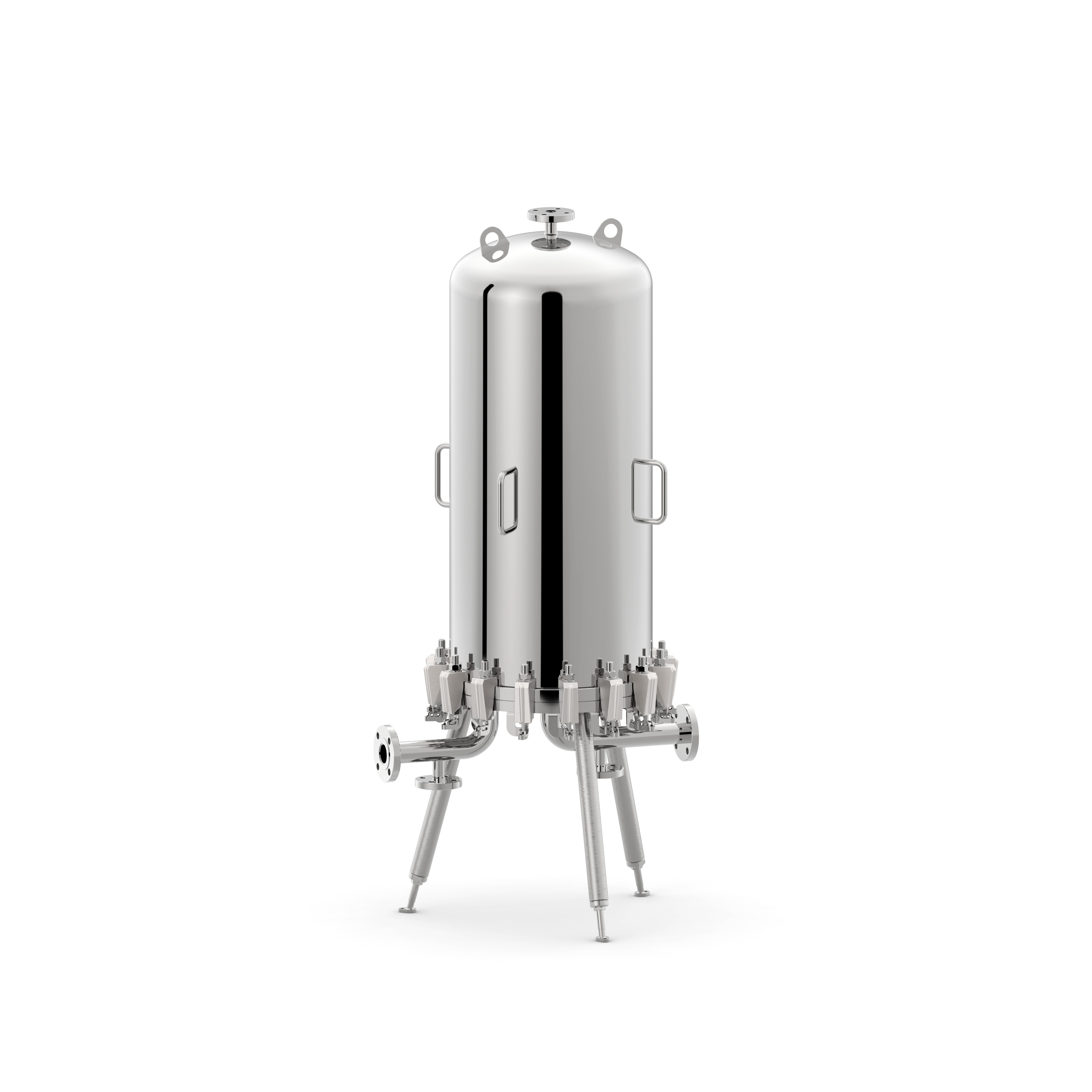 Corps de filtre pour modules lenticulaires - Série SCVM en acier inoxydable AISI 316L, 1 à 4 modules, pour applications chimiques et pharmaceutiques_0