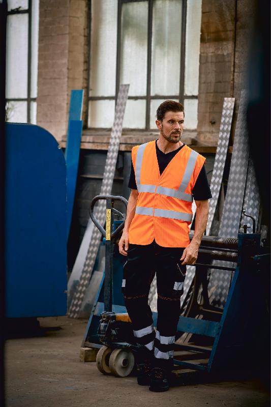 Gilet haute visibilité, LSF (chaleur et flamme) & antistatique - Réf: YHVW100ASFR - Normes ISO 20471, EN 14116, EN 1149_0