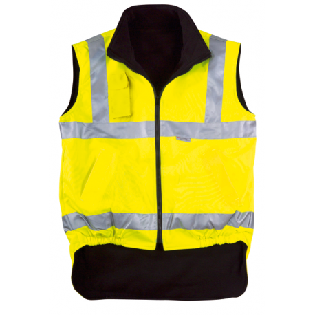 Gilet polyester doublé polaire HI-WAY - jaune - Coverguard | 70500_0