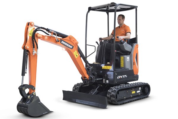 Mini-pelle 1,74T - Doosan DX17Z - compacte et performante_0
