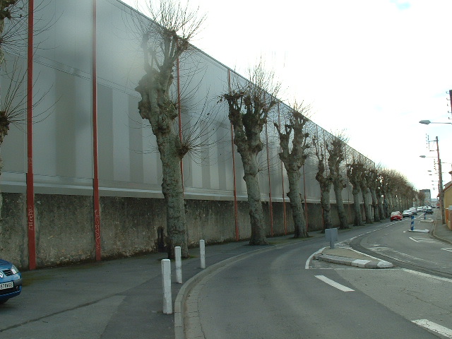 Mur anti-bruit acoustique absorbant extérieur avec des panneaux PPAD_0