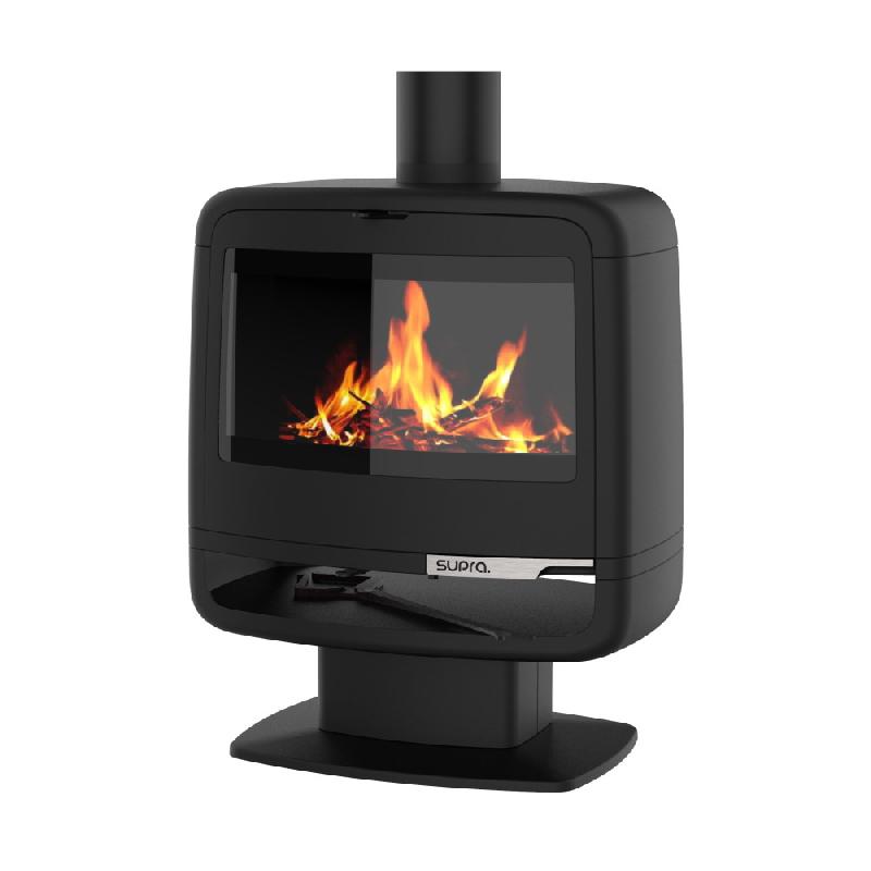 Poêle à bois PAUL sur pied 10 kW en fonte - étanche - Eco Design 2022 - double combustion - Flamme Verte 7 étoiles_0