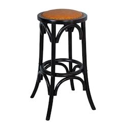 Anticline Créations Tabouret de bistro vintage - noir multi-matériau CS1605_0