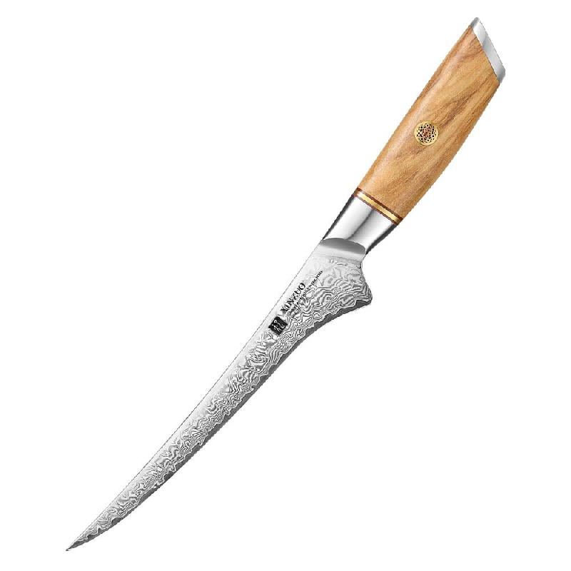 XinZuo - Couteau à filet Damas - Série B37 Lan - multicolore multi-matériau B37-YD_0