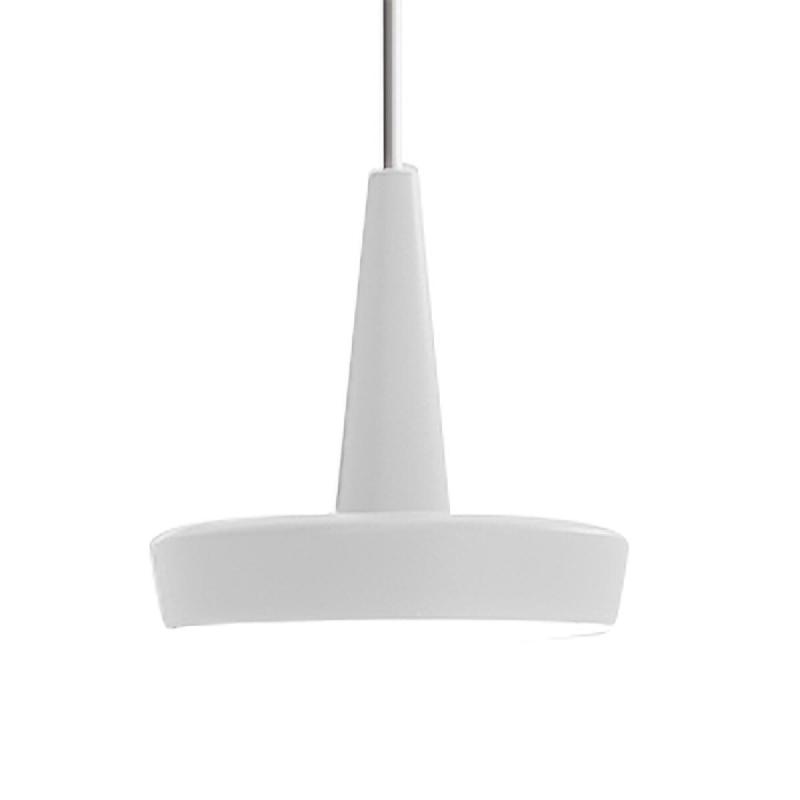 Zafferano Baby Suspension LED 8W 2700K en Aluminium Peint Blanc avec Diffuseur en Polycarbonate Opale - Design Minimaliste et Élégant - blanc 805894_0